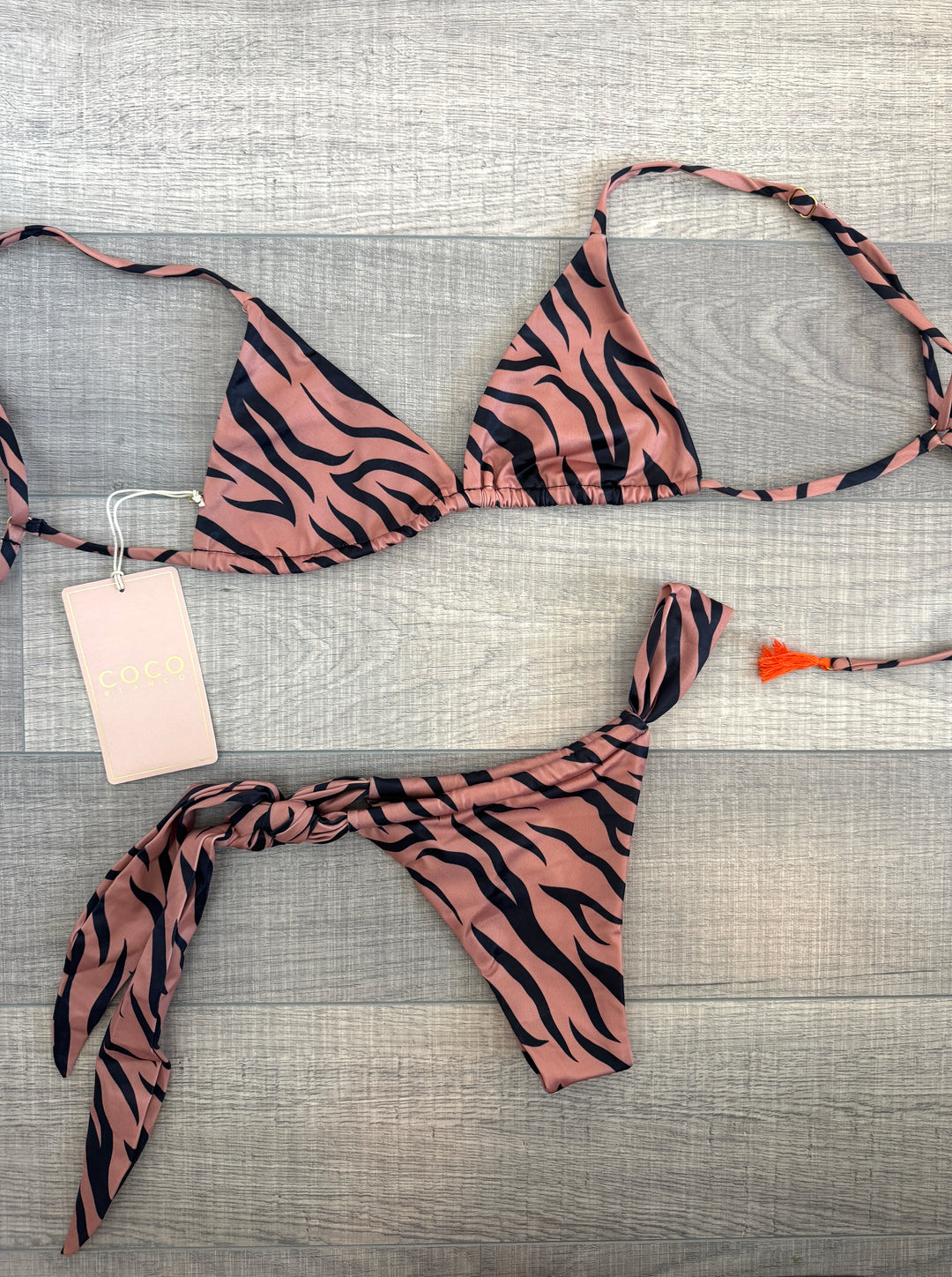 California Bikini Top | Brown Tiger