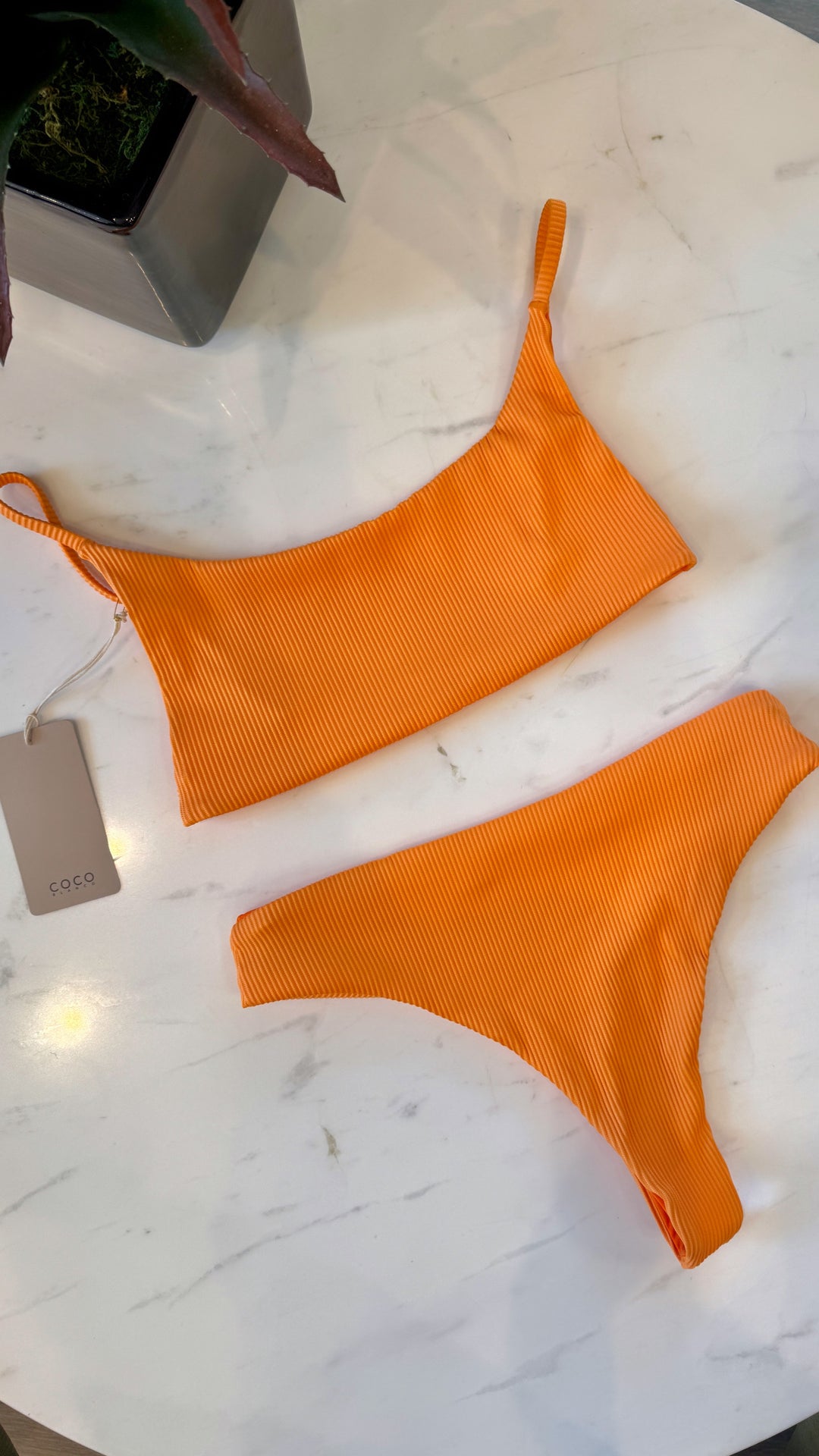 Cipriano Bikini Top | Bright Orange