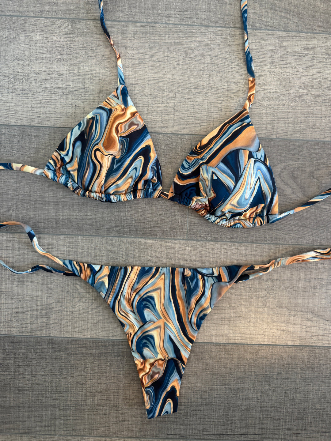 Tanning Thong Bikini Set