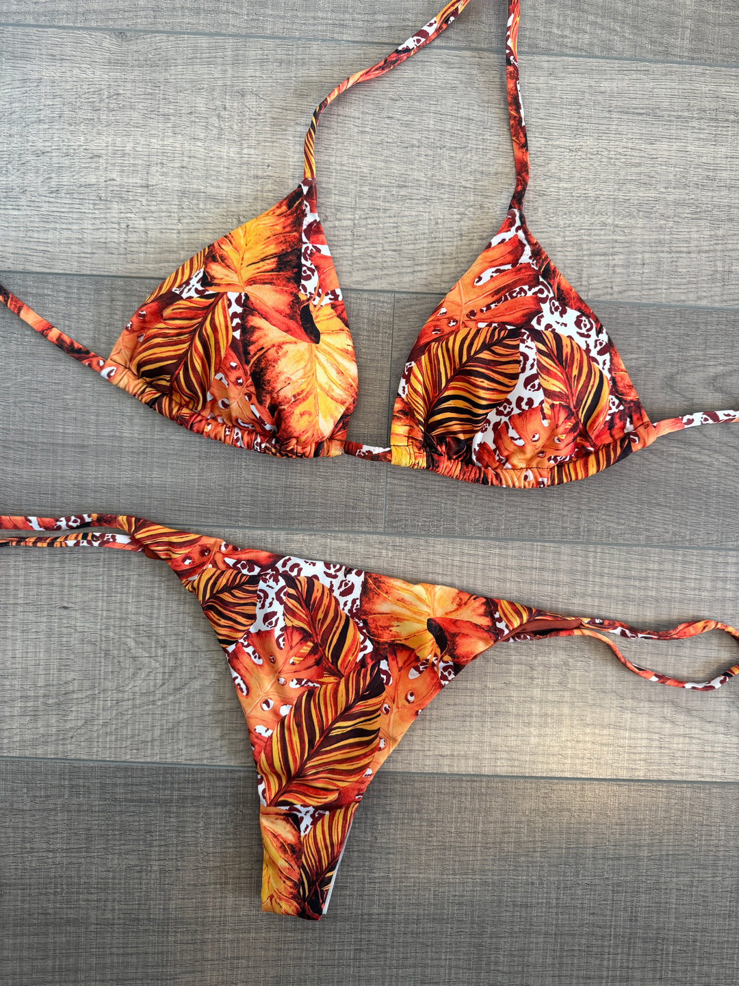 Tanning Thong Bikini Set