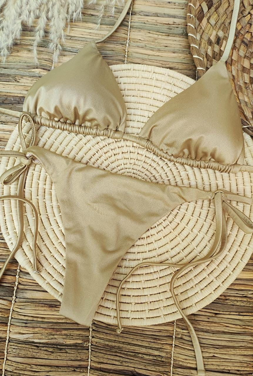 Tanning Thong Bikini Set