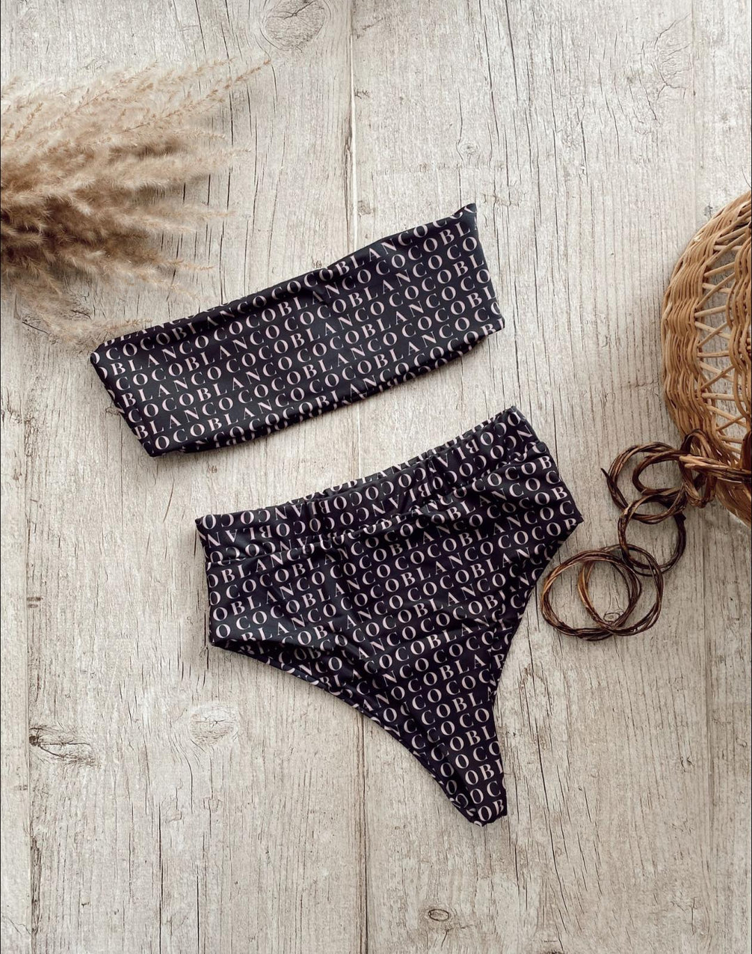 Black Coco Blanco High Waist Bikini Bottom