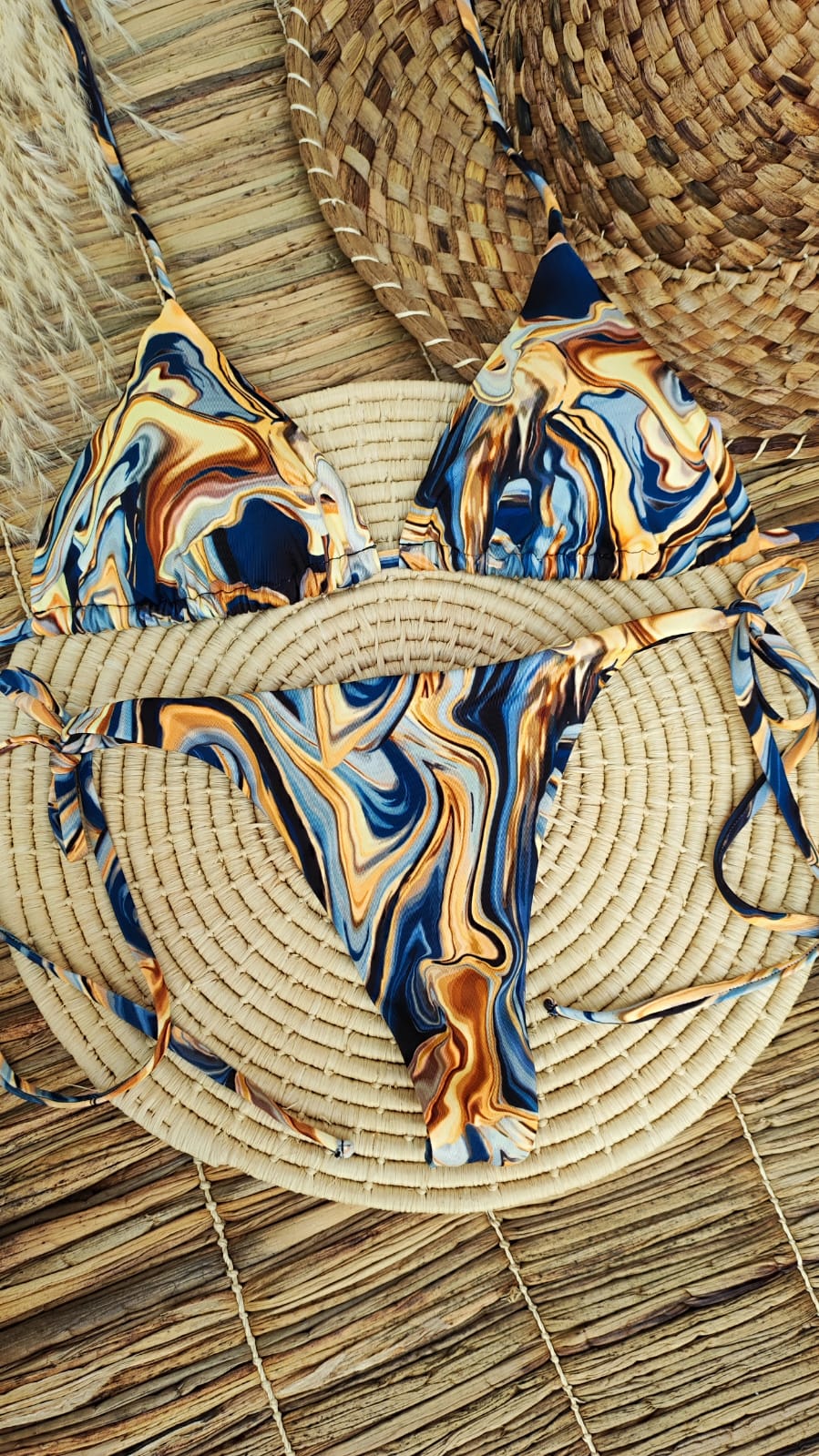 Tanning Thong Bikini Set