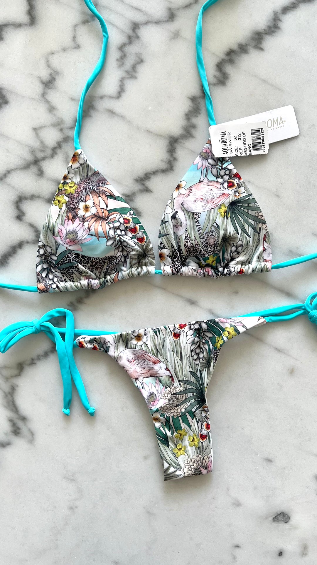 Tanning Thong Bikini Set