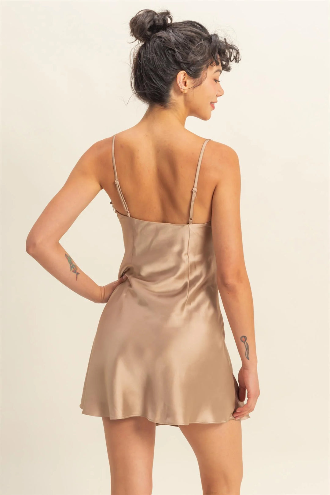 Satin Mini Dress