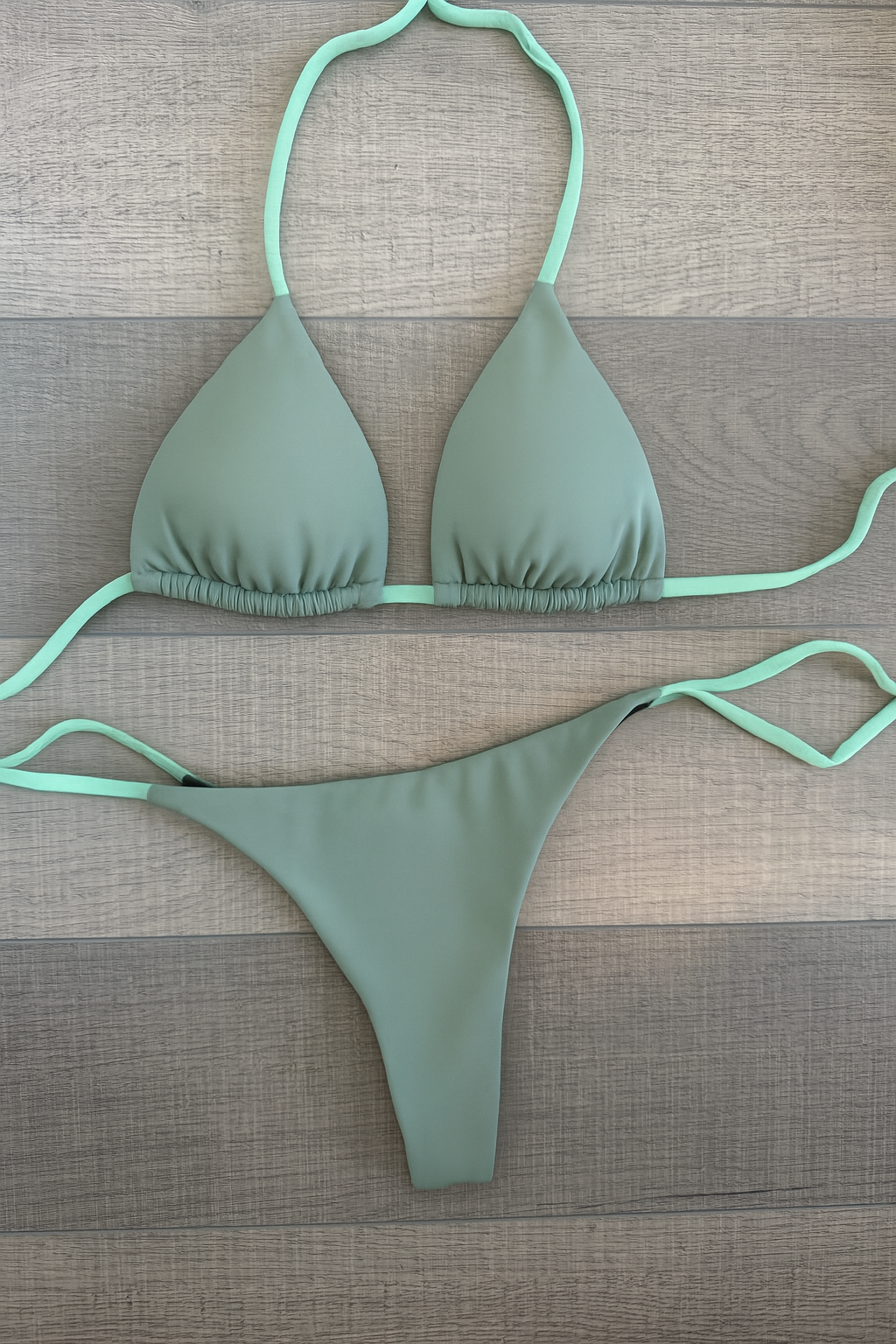 Tanning Thong Bikini Set