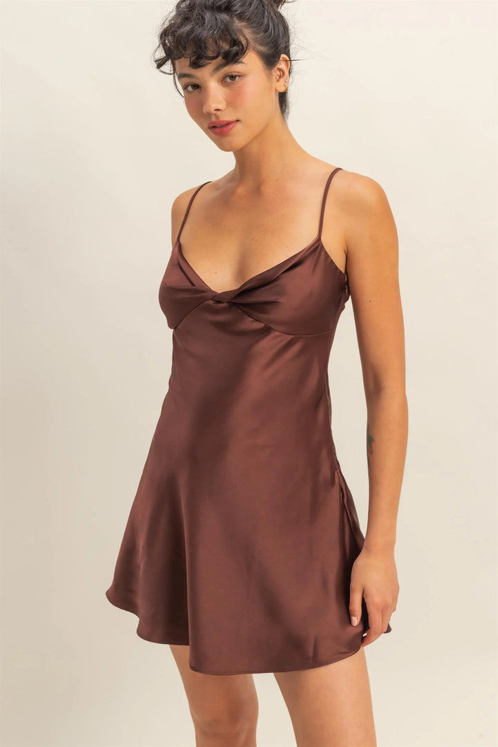 Satin Mini Dress