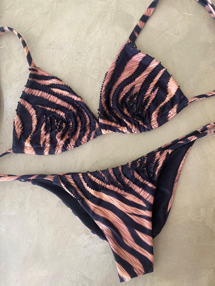 Zebra Bikini Top (PRE-ORDER)