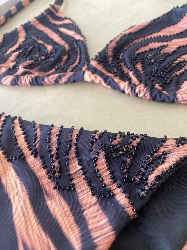 Zebra Bikini Top (PRE-ORDER)