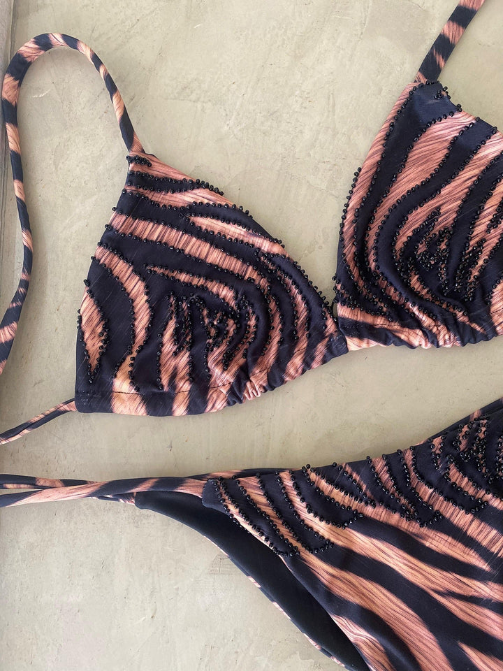 Zebra Bikini Top (PRE-ORDER)