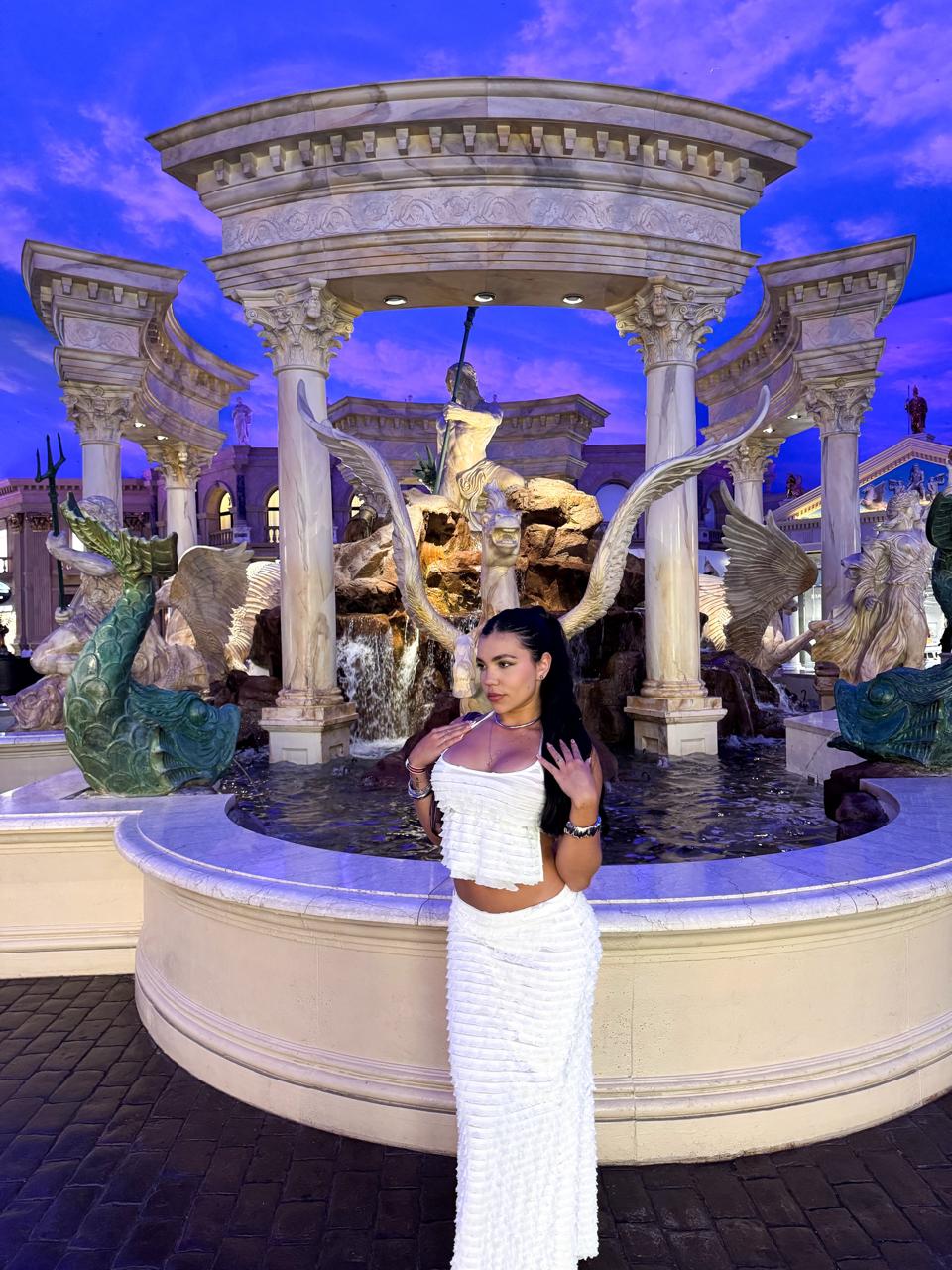 Serena Skirt Set | White