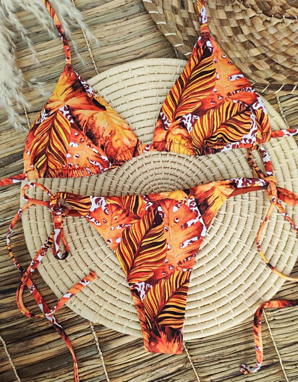Tanning Thong Bikini Set