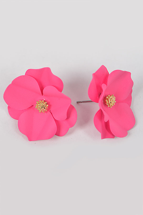 Fuchsia Flower Earring