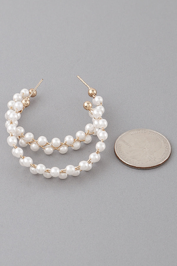 Pearl Hoop Earring