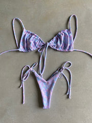 Tie Dye String Tie V Bottom