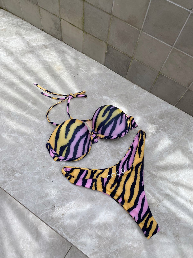 Nassao Bikini Bottom | Vivid Zebra
