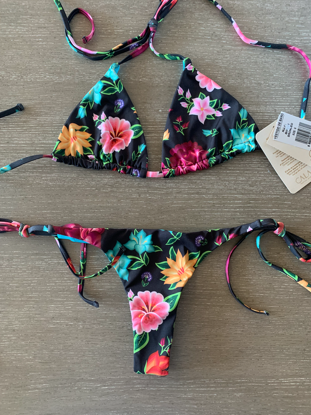 Garden Triangle Bikini Top