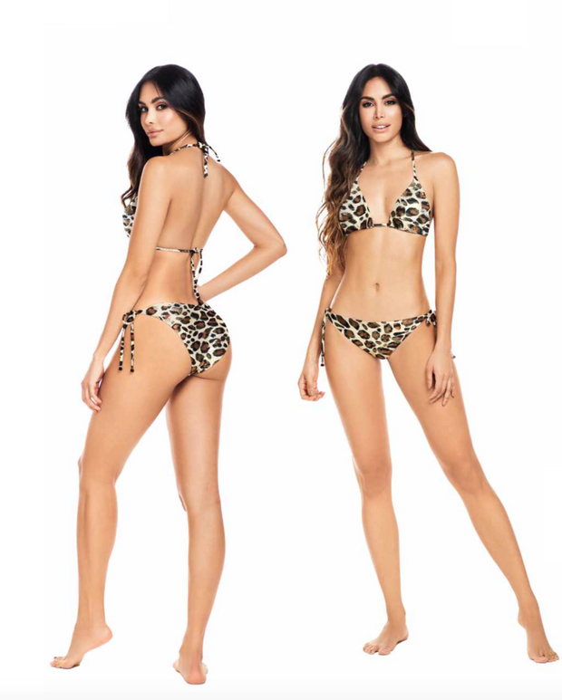 Leopard Bikini Top