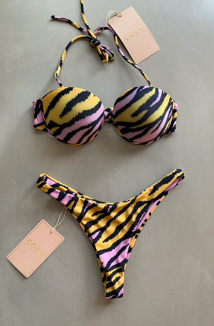 Nassao Bikini Bottom | Vivid Zebra