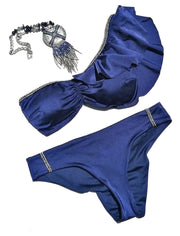 Aukai Bikini Bottom | Blue