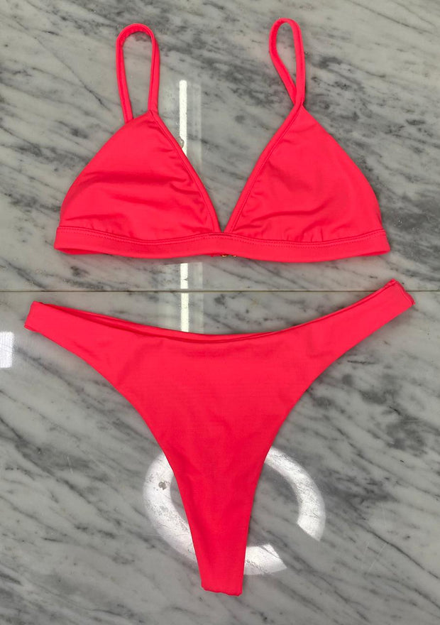 Louie Bikini Top | Pink