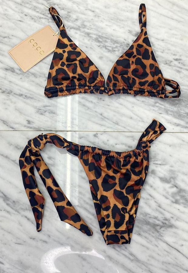 Rousie Bikini Top | Leopard