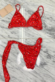 Rousie Bikini Top | Red Garden