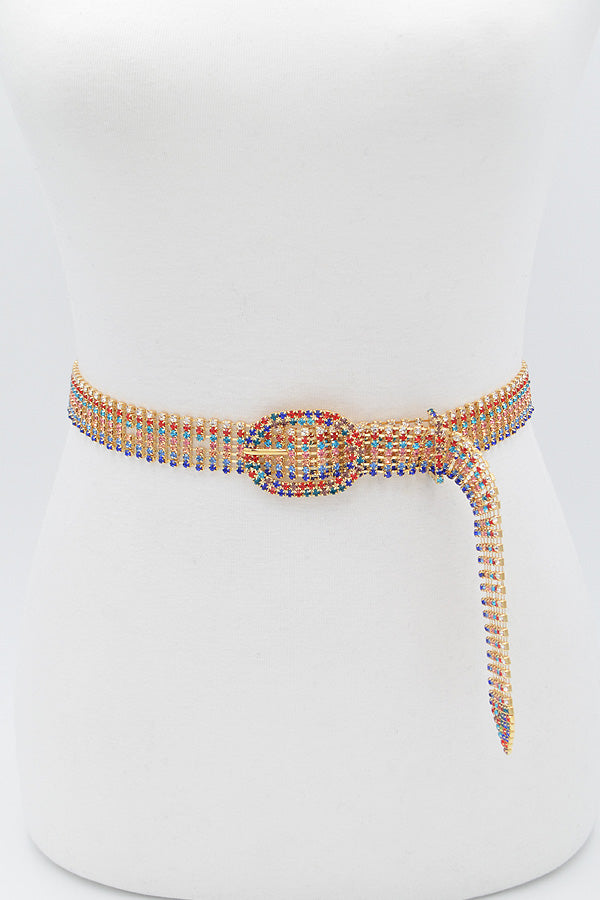 Diana Colored Rhinestone Belt