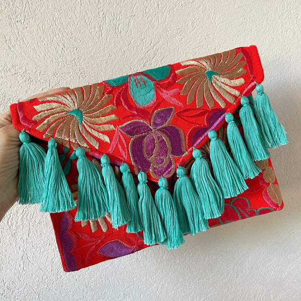 Milena Embroidered Clutch