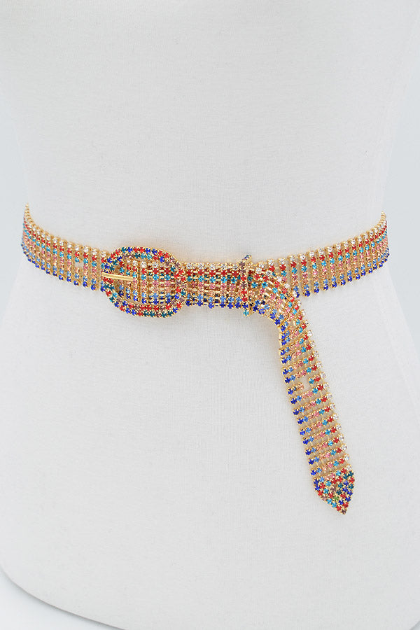 Diana Colored Rhinestone Belt