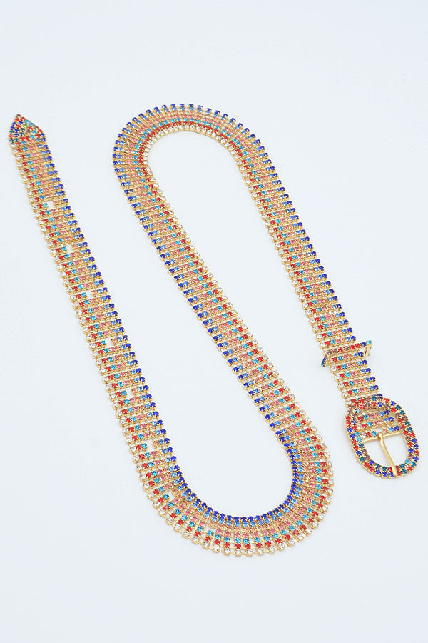 Diana Colored Rhinestone Belt