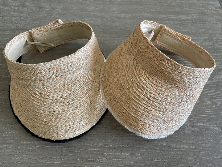 Kailua Raffia Straw Visor