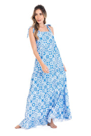 Blue Tile Dress