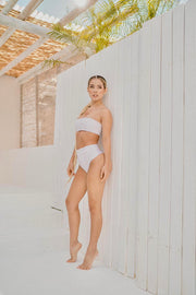 White Coco Blanco Bandeau Bikini Top