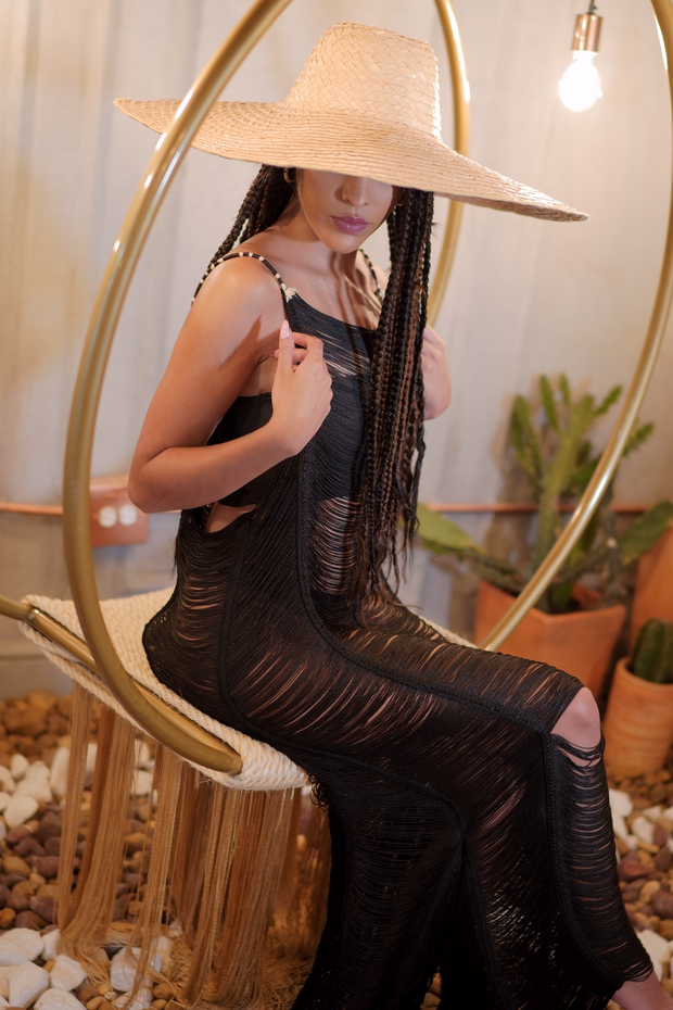 Erena Long Dress | Black