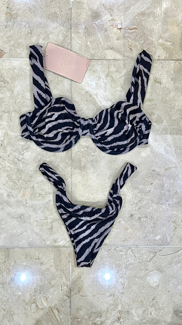 Naomi Bikini Top | Zebra