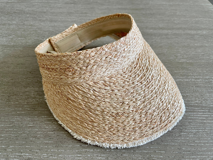 Kailua Raffia Straw Visor