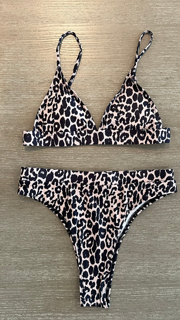 Leopard Bikini Top