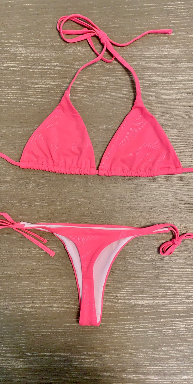 Pink Thong Bikini Bottom