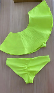 Neon Yellow Bikini Top