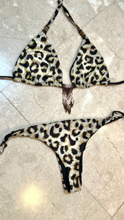 Yellow Leopard Bikini Bottom