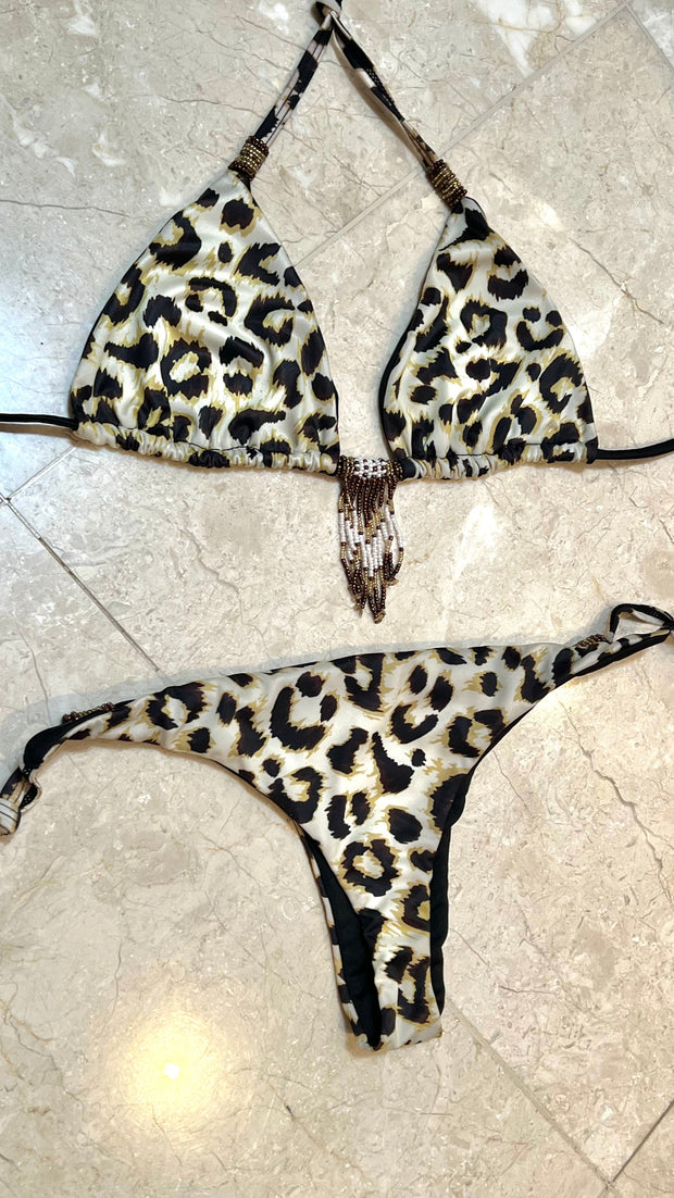 Yellow Leopard Bikini Bottom