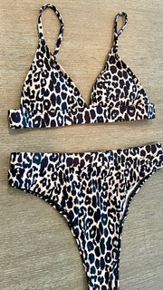 Leopard Bikini Top