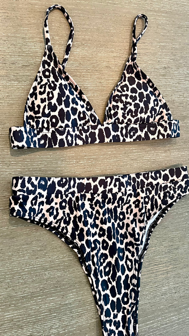 Leopard Bikini Top