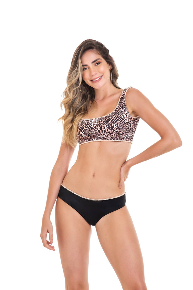 Animal Reversible Bikini Bottom