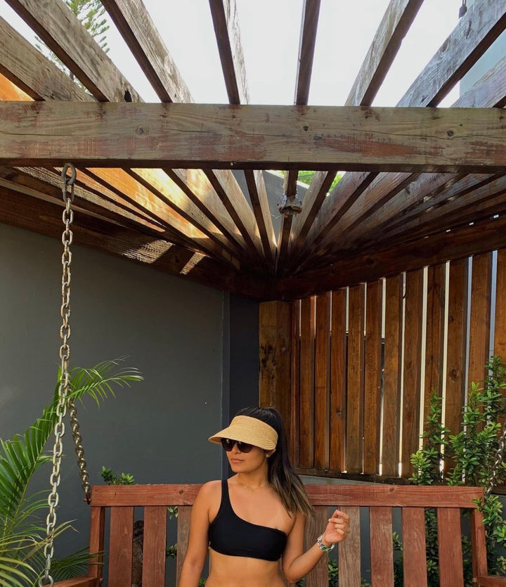 Bali Raffia Straw Visor