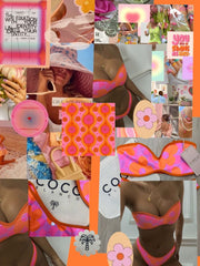 Palm Bikini Top | Orange Vibes