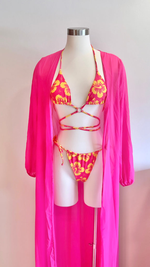 Fuchsia Long Kimono