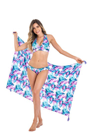 Lilac Floral Sarong