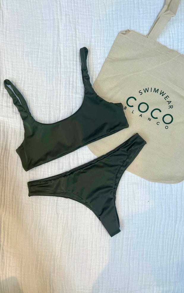 Dark Olive Bikini Bottom